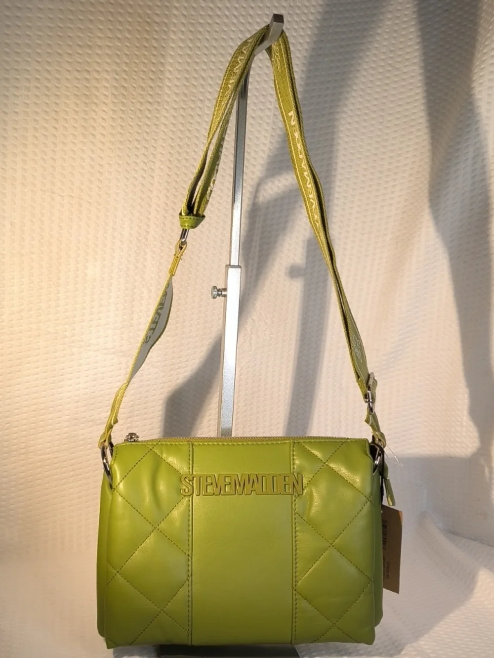 Steve Madden Going Green Bpurro 2  Quilted Crossbody Bag MSRP $88